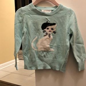Toddler French kitty sweater